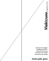 viabizzuno testa palo graz F6.513.07 Instrucciones De Montaje