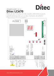 DITEC LCA70 Manual De Instalación