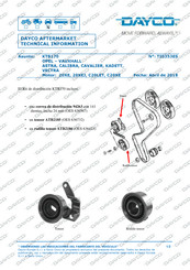 DAYCO KTB170 Manual De Instrucciones