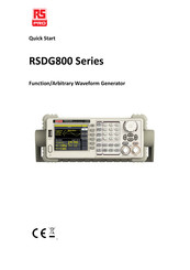 RS Pro RSDG800 Serie Guia Rápido