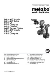 Metabo BS 14.4 LT Manual Original