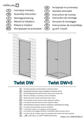 Radaway Twist DW+S Instrucciones De Ensamblaje