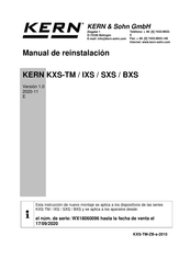 KERN KXS-TM Manual De Reinstalación