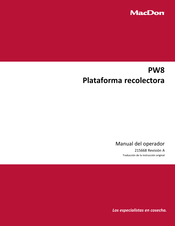 MacDon PW8 Manual Del Operador