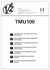 V2 TMU100 Manual De Instrucciones