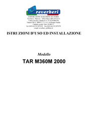 Reverberi TAR M360M 2000 Instrucciones De Uso E Instalación