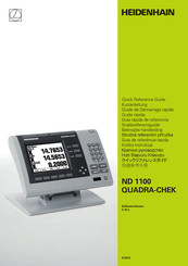 HEIDENHAIN ND 1100 QUADRA-CHEK Guía Rápida De Referencia