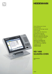 HEIDENHAIN ND 1400 QUADRA-CHEK Guía Rápida De Referencia