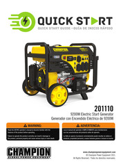 Champion Global Power Equipment 201110 Guia De Inicio Rapido