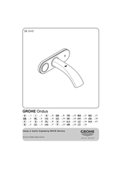 Grohe Ondus 36 045 Instrucciones De Montaje