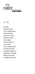 nVent RAYCHEM E-40 Manual De Instrucciones