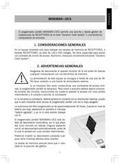 jcm-tech MINIMAN+DCS Manual De Instrucciones