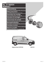 Renault 21180554 Instrucciones De Montaje