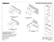 Steelcase FrameOne Boundary Screen Instrucciones De Montaje