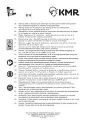 KMR 3718 Instrucciones Adicionales