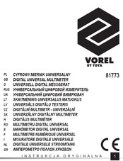 Toya VOREL 81773 Manual Original