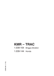 Kärcher Kärcher KMR - TRAC Instrucciones De Servicio