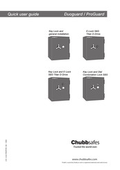 Chubbsafes Duoguard Guía De Instalación Rápida