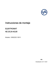 GFA ELEKTROMAT KE 20.24-40,00 Instrucciones De Montaje