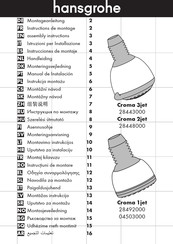 Hansgrohe Croma 3jet 28443000 Instrucciones De Montaje