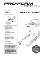 Pro-Form 520 ZNi Manual Del Usuario