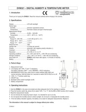 Velleman DVM321 Manual De Instrucciones