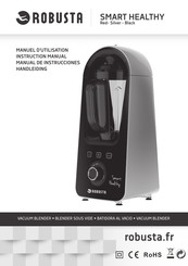 Robusta SMART HEALTHY BLACK Manual De Instrucciones