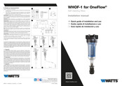 Watts OneFlow WHOF-1 Guía Rápida De Instalación Y Uso