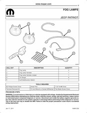 Mopar 82212695 Manual De Instrucciones