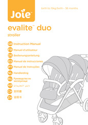 Joie evalite duo Manual De Instrucciones