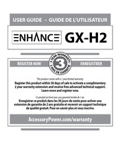 ENHANCE GX-H2 Instrucciones De Operación