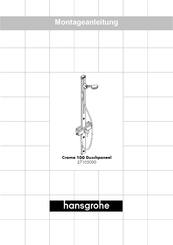 Hansgrohe Croma 100 Duschpaneel 271050000 Instrucciones De Montaje