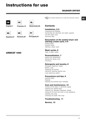 Hotpoint ARMXXF 1690 Instrucciones De Uso