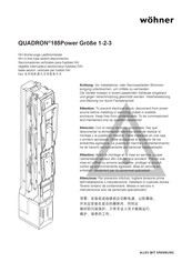 Wöhner QUADRON 185Power Manual De Instrucciones