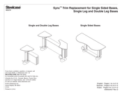 Steelcase Sync Single Leg and Double Leg Bases Instrucciones De Montaje