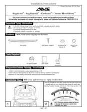 AVS Chrome Hood Shield Instrucciones De Instalación