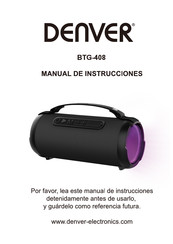 Denver BTG-408 Manual De Instrucciones