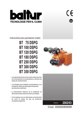 baltur BT 350 DSPG Manual De Instrucciones