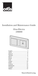 Oras Electra 199099 Guía De Instalación Y Mantenimiento