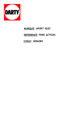 SPORT-ELEC FREE ACTION Manual Del Usuario