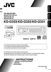 JVC KD-G333 Manual De Instrucciones