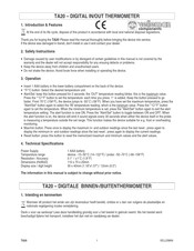 Velleman TA20 Guia De Inicio Rapido