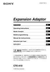 Sony CTE-A10 Manual De Instrucciones