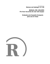 RadioShack 14-1126 Manual Del Usuario