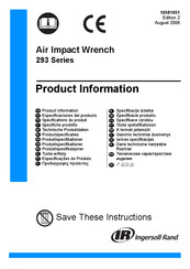 Ingersoll Rand 293S-EU Especificaciones Del Producto