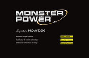 Monster Power Signature PRO AVS2000 Manual Del Propietário