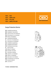OBO Bettermann V20-3+NPE-320 Manual De Instrucciones