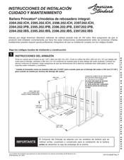 American Standard Princeton 2397.202.ICH Instrucciones De Instalación Cuidado Y Mantenimiento