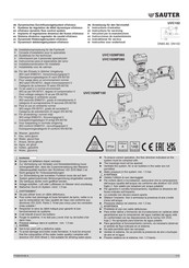 sauter eValveco UVC102MF065 Instrucciones De Mantenimiento