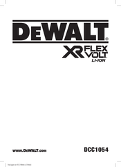 DeWalt XR Flex Volt DCC1054 Traducido De Las Instrucciones Originales